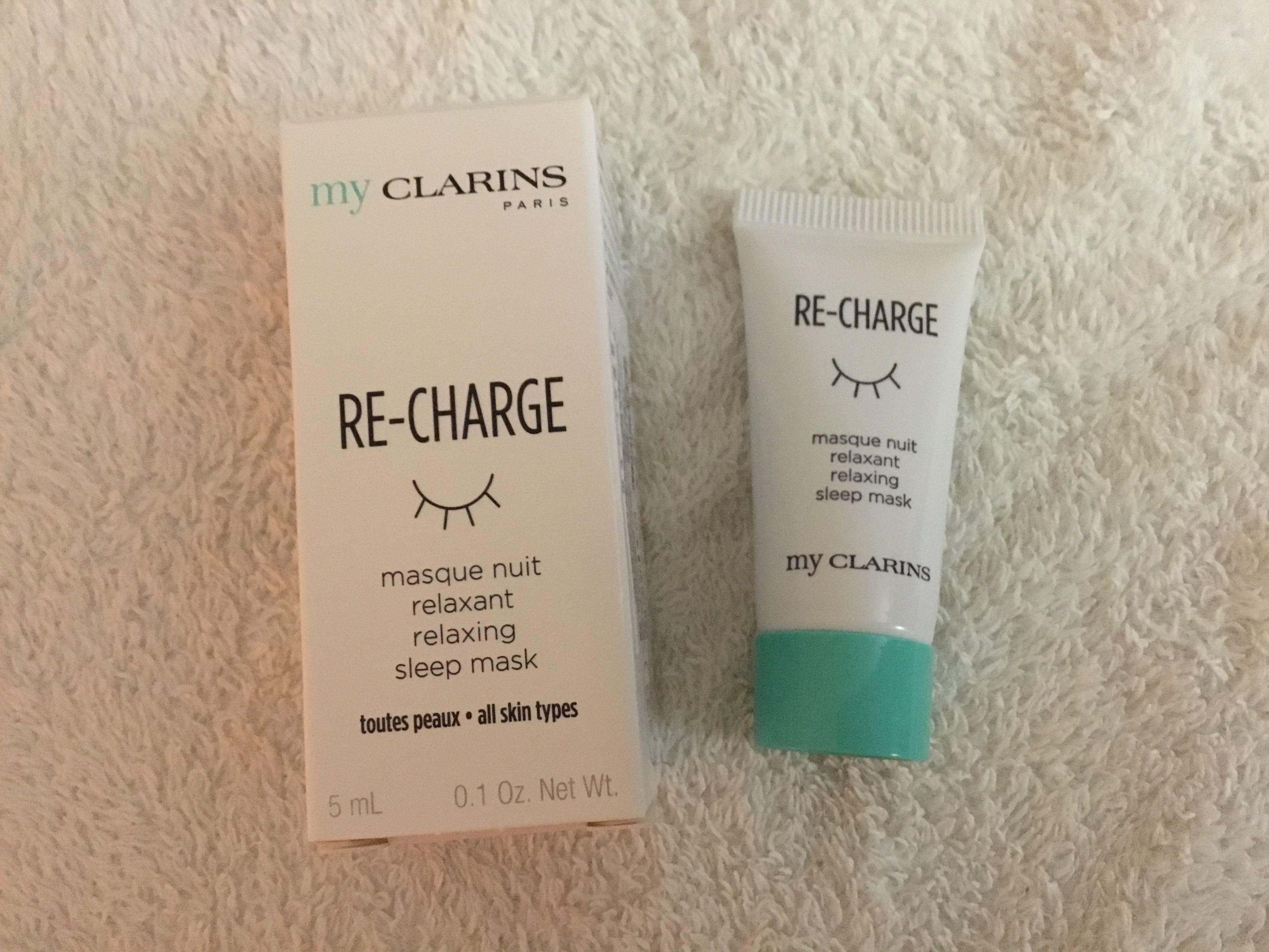 รีวิว CLARINS RECHARGE Relaxing Sleep Mask